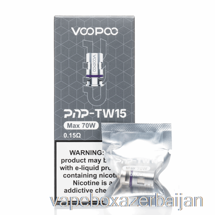 E-Juice Vape VOOPOO PnP Replacement Coils 0.15ohm PnP-TW15 Mesh Coils